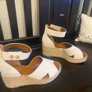 Franco Sarto espadrille wedge platform sandals 7